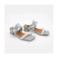 ANGEL ALARCON Romy - Sandalia De Tiras Acolchadas Con Tacon Bajo Discount