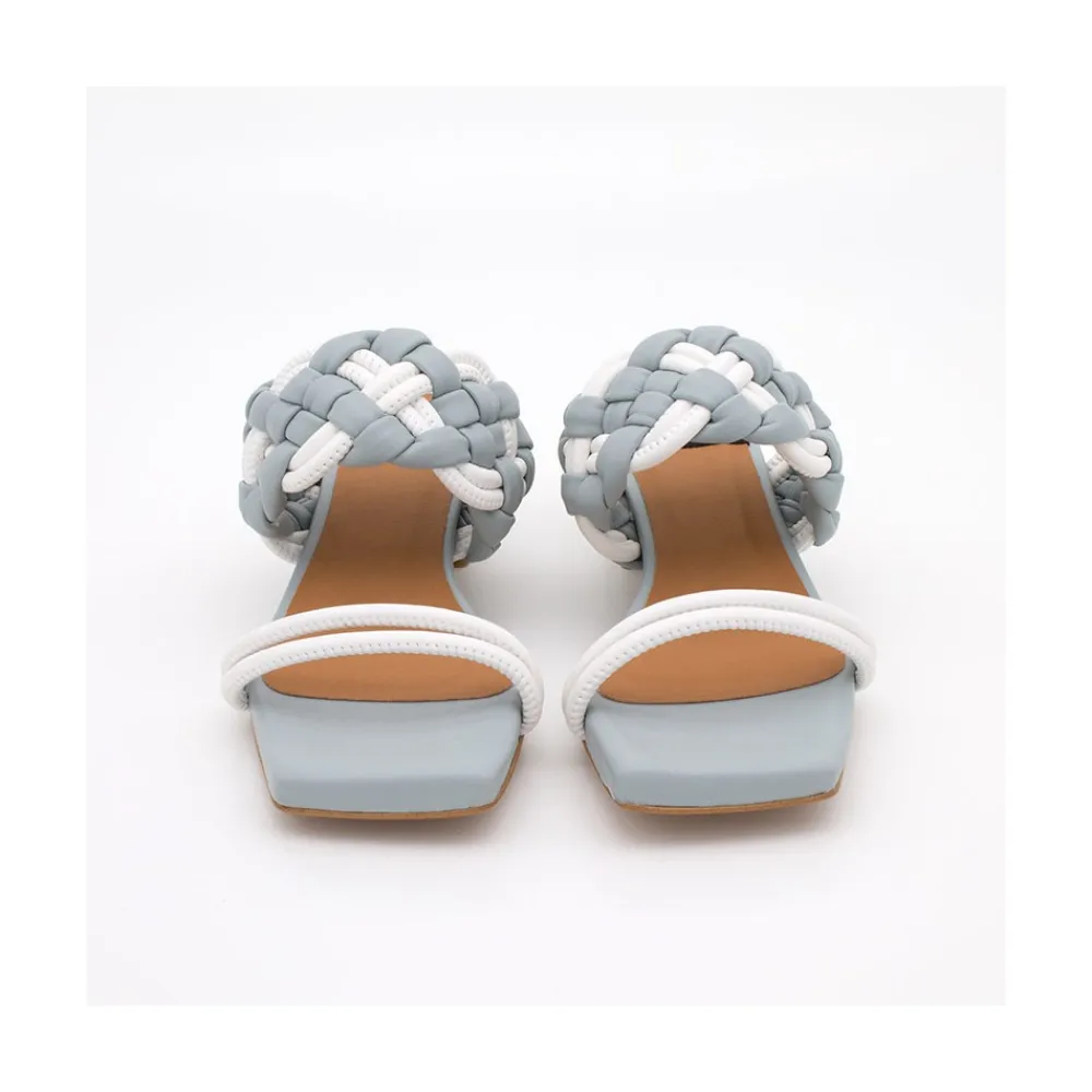 ANGEL ALARCON Romy - Sandalia De Tiras Acolchadas Con Tacon Bajo Discount