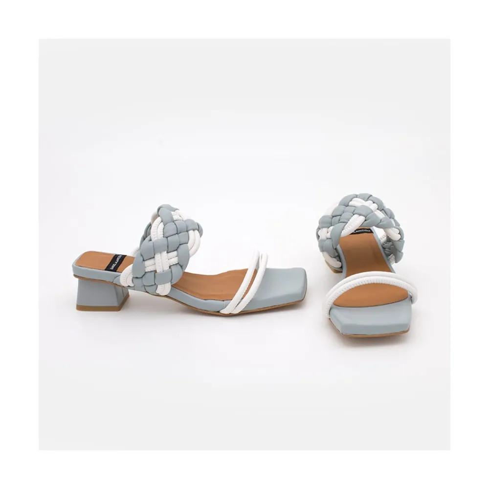 ANGEL ALARCON Romy - Sandalia De Tiras Acolchadas Con Tacon Bajo Discount