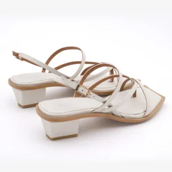ANGEL ALARCON Rowland - Sandalia De Dedo Con Tacon Geometrico