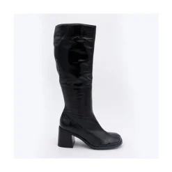 ANGEL ALARCON Rush - Bota De Tacon De Piel Brillante Discount