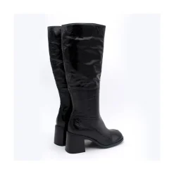 ANGEL ALARCON Rush - Bota De Tacon De Piel Brillante Discount
