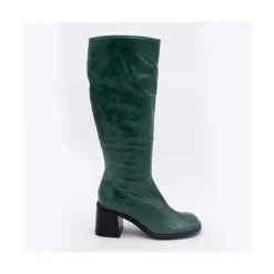 ANGEL ALARCON Rush - Bota De Tacon De Piel Brillante Discount