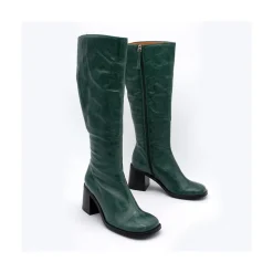 ANGEL ALARCON Rush - Bota De Tacon De Piel Brillante Discount