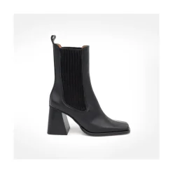 ANGEL ALARCON Sabogal - Botines Chelsea Con Elastico De Lana De Tacon Geometrico Alto Hot