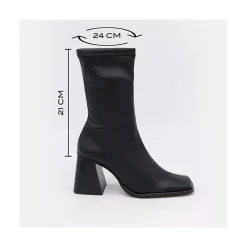 ANGEL ALARCON Savegre - Botines Elasticos De Tipo Calcetin Con Tacon Geometrico Alto Discount
