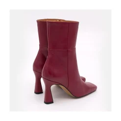 ANGEL ALARCON Selena - Botin De Tacon Alto Con Adorno De Costuras Y Cremallera Hot