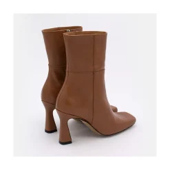 ANGEL ALARCON Selena - Botin De Tacon Alto Con Adorno De Costuras Y Cremallera Hot