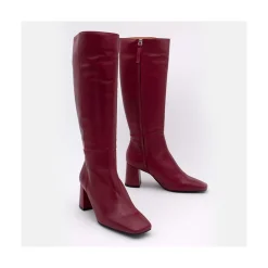 ANGEL ALARCON Selma - Bota De Piel Con Tacon Outlet