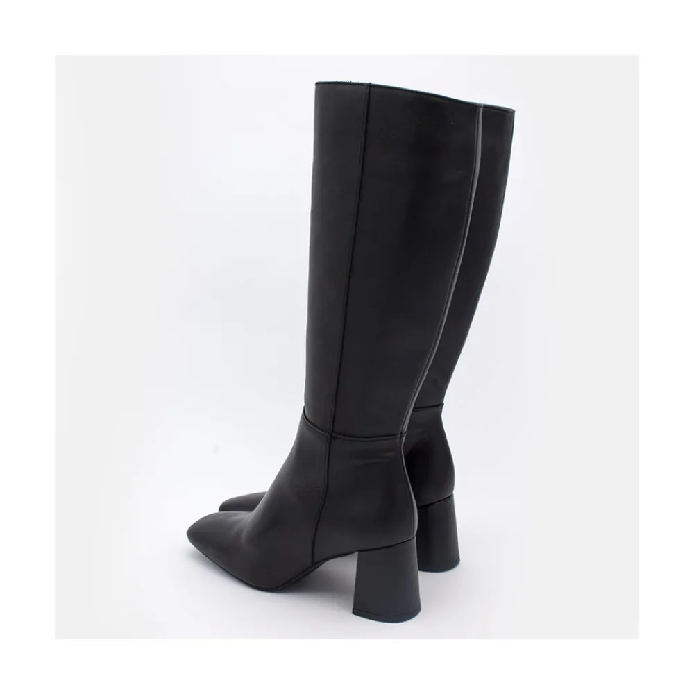 ANGEL ALARCON Selma - Bota De Piel Con Tacon Clearance