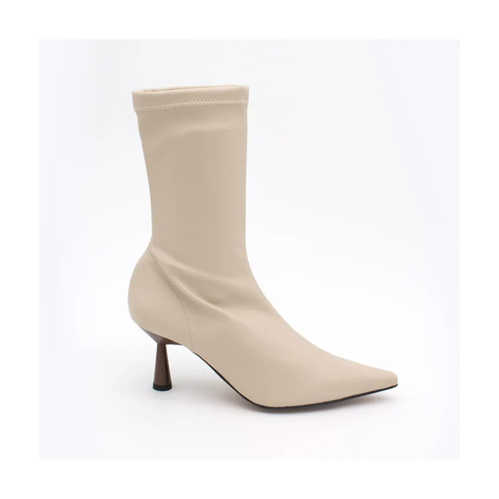 ANGEL ALARCON Small Lori - Botin Elastico Con Tacon Alto Y Punta Fina Clearance