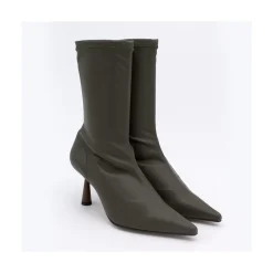 ANGEL ALARCON Small Lori - Botin Elastico Con Tacon Alto Y Punta Fina