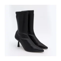 ANGEL ALARCON Small Lori - Botin Elastico Con Tacon Alto Y Punta Fina New