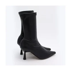 ANGEL ALARCON Small Lori - Botin Elastico Con Tacon Alto Y Punta Fina New