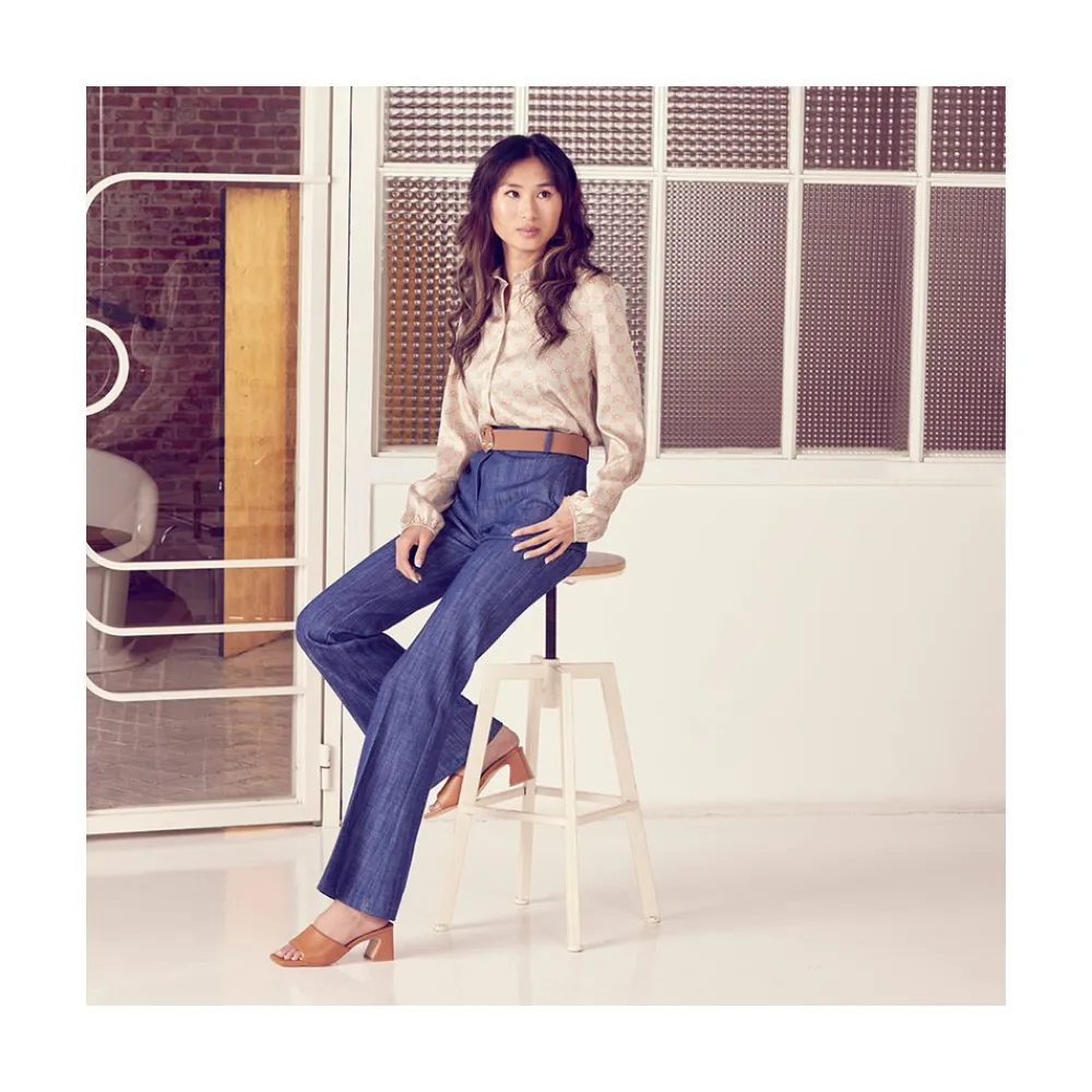 ANGEL ALARCON Streep - Mule Acolchado De Piel Comodo