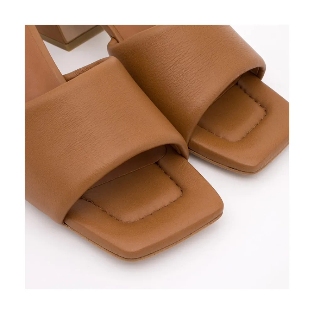 ANGEL ALARCON Streep - Mule Acolchado De Piel Comodo