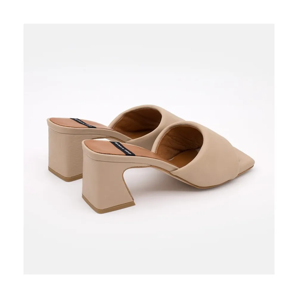 ANGEL ALARCON Streep - Mule Acolchado De Piel Comodo Clearance