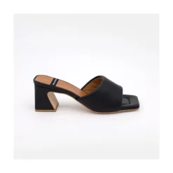 ANGEL ALARCON Streep - Mule Acolchado De Piel Comodo Clearance