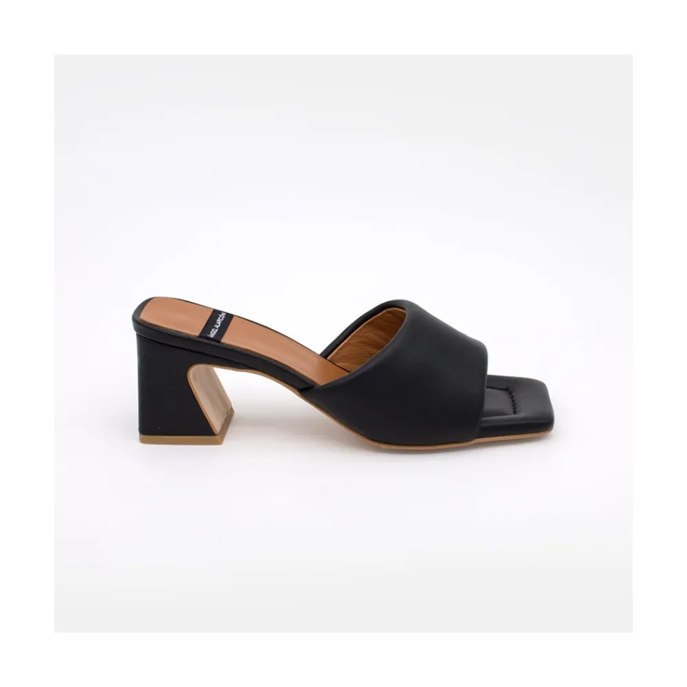 ANGEL ALARCON Streep - Mule Acolchado De Piel Comodo Clearance