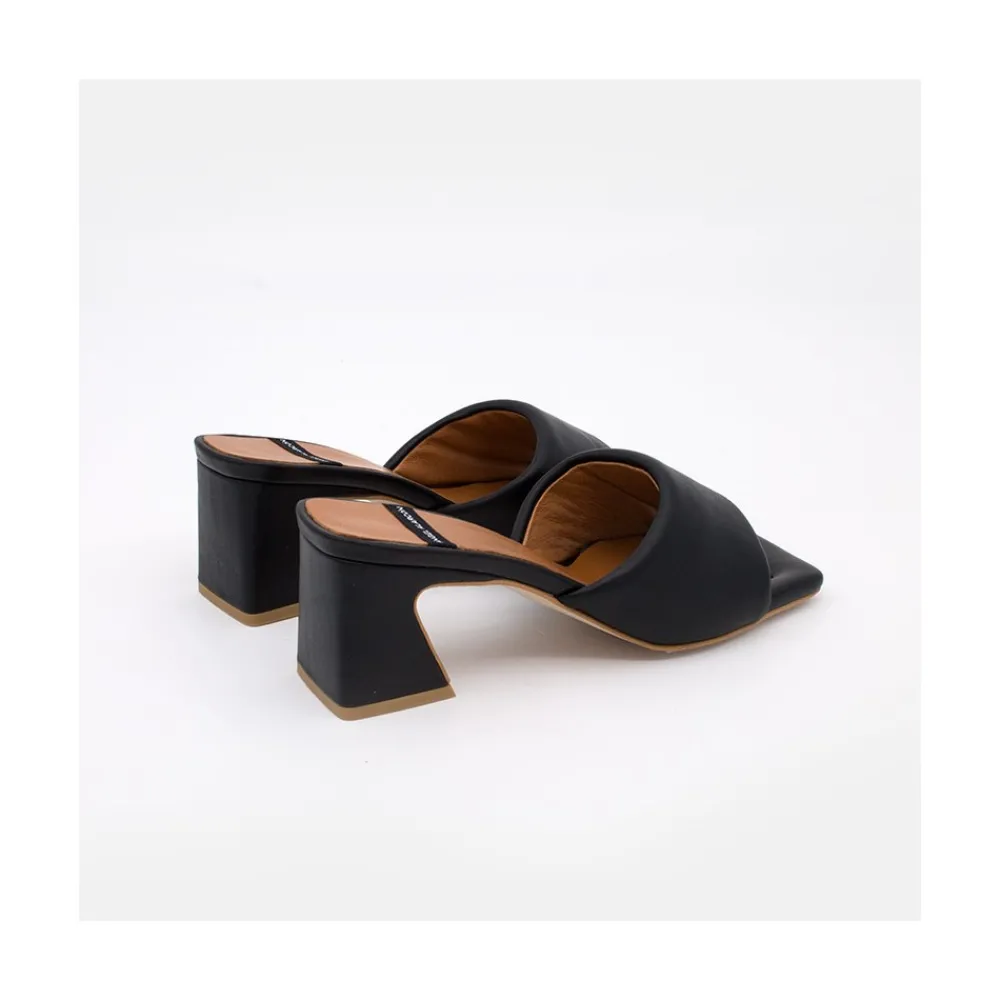 ANGEL ALARCON Streep - Mule Acolchado De Piel Comodo Clearance