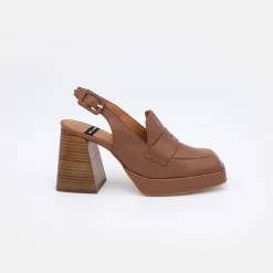 ANGEL ALARCON Tadla - Mocasin Destalonado De Tacon Alto Y Ancho Y Plataforma Para Mujer Outlet
