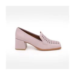 ANGEL ALARCON Tatum - Mocasin De Piel De Verano Con Tacon Online