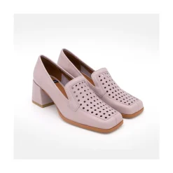 ANGEL ALARCON Tatum - Mocasin De Piel De Verano Con Tacon Online
