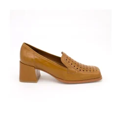 ANGEL ALARCON Tatum - Mocasin De Piel De Verano Con Tacon