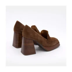 ANGEL ALARCON Tular - Mocasines De Mujer De Ante Con Tacon Alto Y Plataforma Outlet