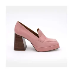 ANGEL ALARCON Tular - Mocasines De Mujer De Piel Brillante Con Tacon Alto Y Plataforma Sale