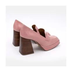 ANGEL ALARCON Tular - Mocasines De Mujer De Piel Brillante Con Tacon Alto Y Plataforma Sale