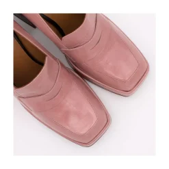 ANGEL ALARCON Tular - Mocasines De Mujer De Piel Brillante Con Tacon Alto Y Plataforma Sale