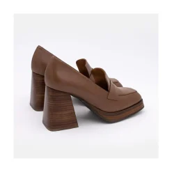 ANGEL ALARCON Tular - Mocasines De Mujer De Ante Con Tacon Alto Y Plataforma New