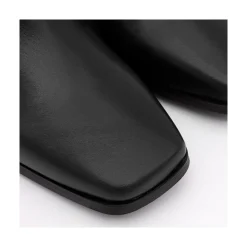 ANGEL ALARCON Twain - Botin Comodo De Piel Con Costuras Y Tacon Medio Clearance