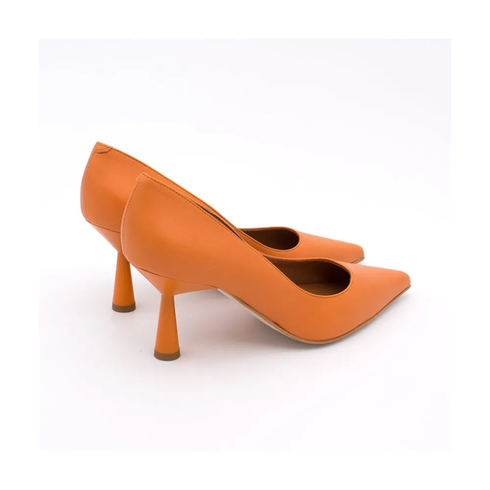 ANGEL ALARCON Vega - Estileto De Piel Con Tacon De Diseno New