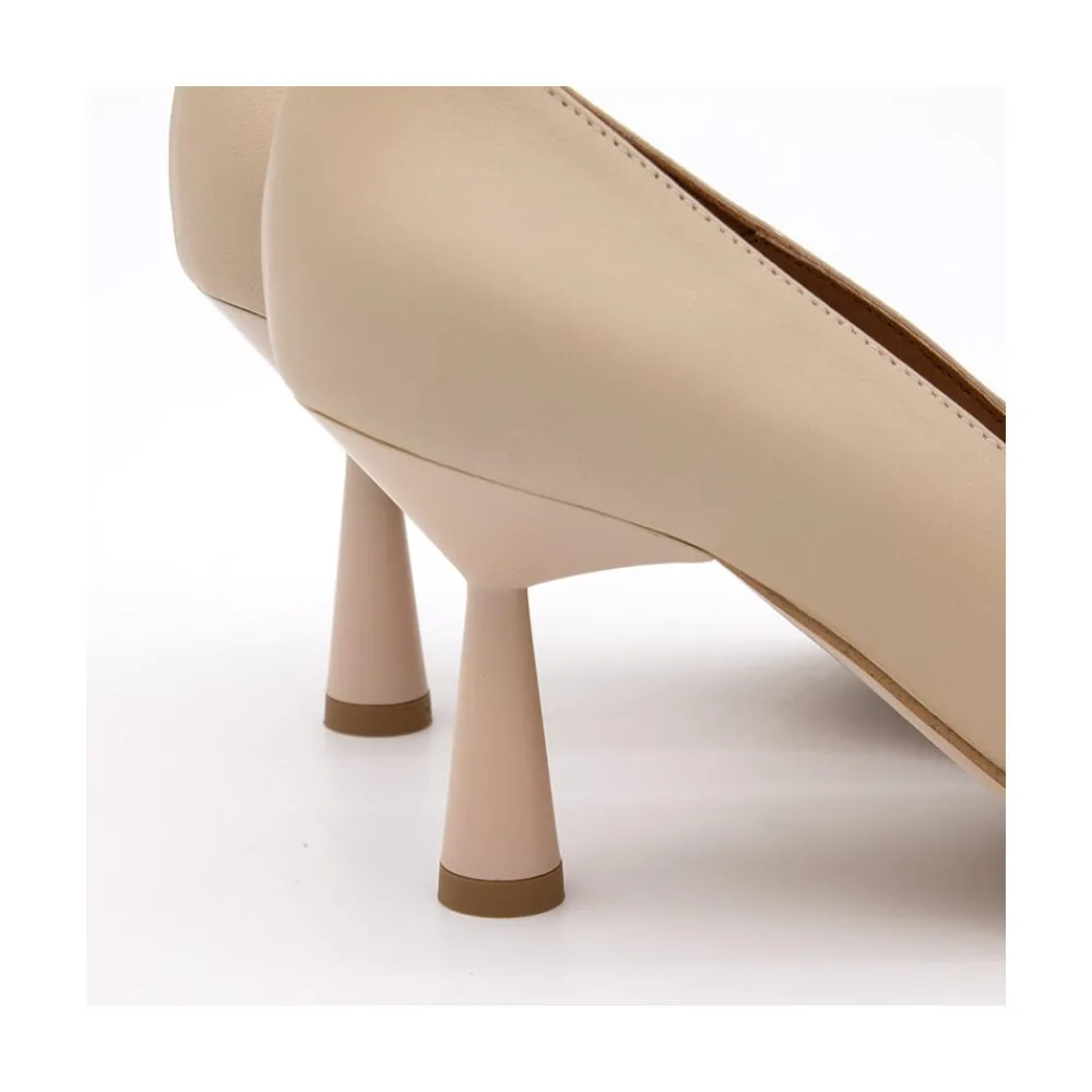 ANGEL ALARCON Vega - Estileto De Piel Con Tacon De Diseno New