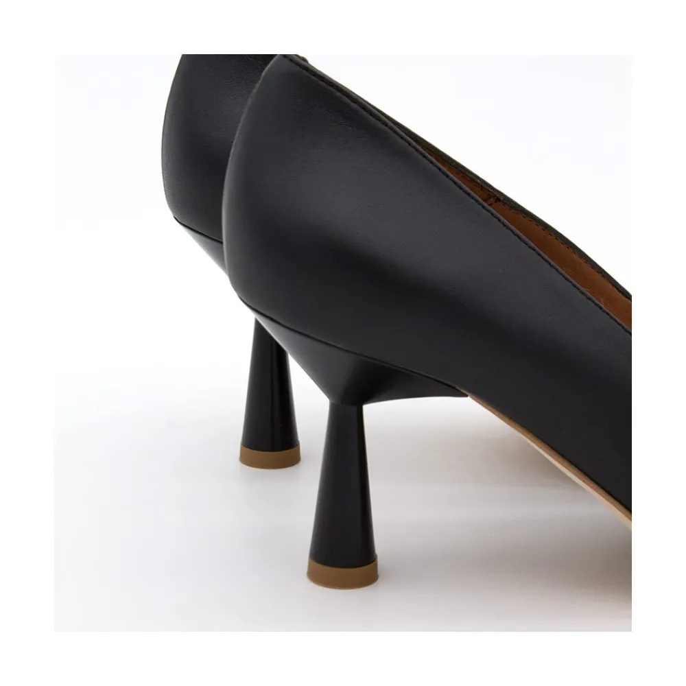 ANGEL ALARCON Vega - Estileto De Piel Con Tacon De Diseno New
