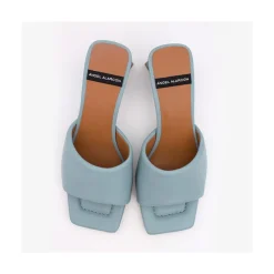 ANGEL ALARCON Veruca - Mule Acolchado Con Tacon De Diseno Moderno Outlet
