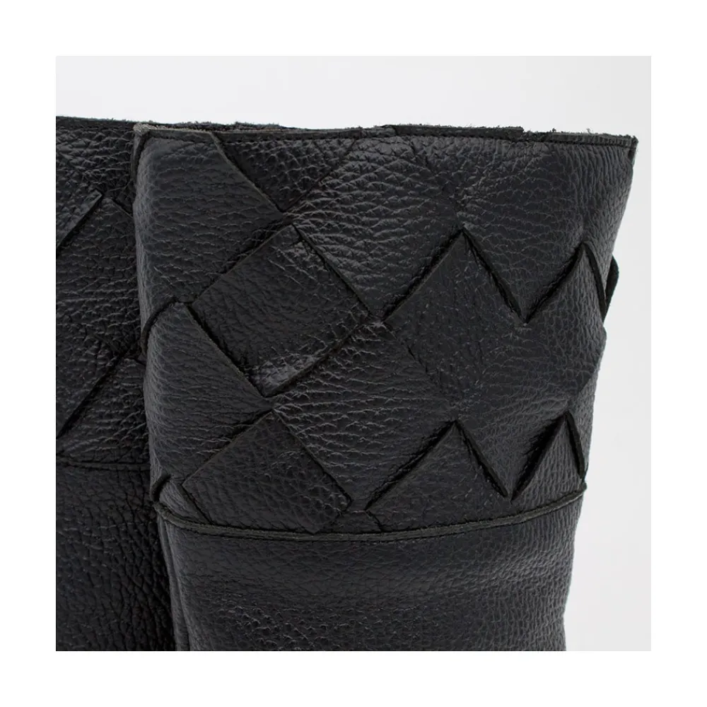 ANGEL ALARCON Xaya - Botin De Piel Con Tacon Alto De Puntera Redonda Discount